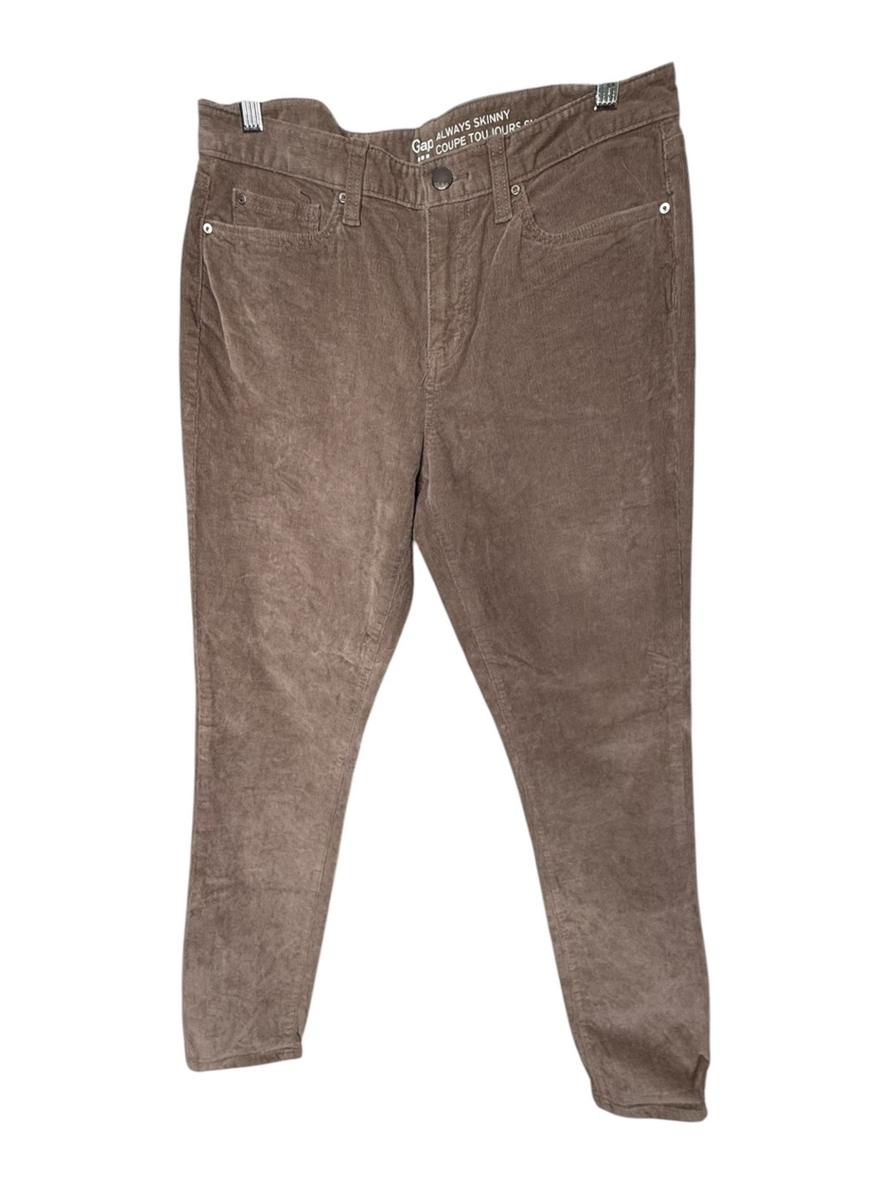 Gap Always Skinny Corduroy Pants Taupe Brown Size 6 / 28R